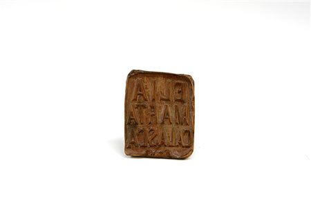 Stampo da pane rettangolare con nome in legno-ENA wooden bread stamp