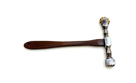 Martello da pasta con stampo in ferro e rondella in ottone (cfr. Finlay p....