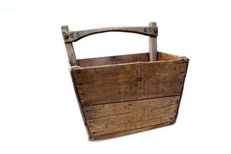 Piccola gerla in legno (h cm 39x40)-ENA wooden pack basket