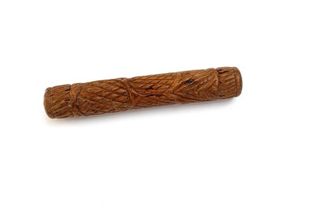 Rullo da pasticciere in legno (l cm 25 ca)-ENA carved wooden rolling pin (l...