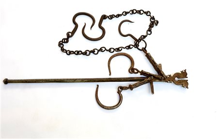Stadera in ferro (l cm 65)-ENAn iron lever scale (l cm 65)