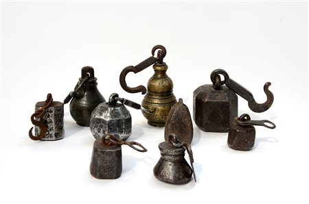 Lotto composto da pesi vari in metallo-ENA lot of various metal weights