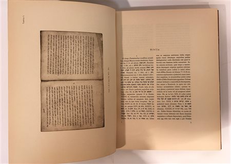 BERNHEIMER, Karl - Codices Hebraici Bybliothecae Ambrosianae. Firenze: L.S....