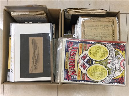 Lotto composto due svariati documenti relativi l'India e l'Impero Britannico,...