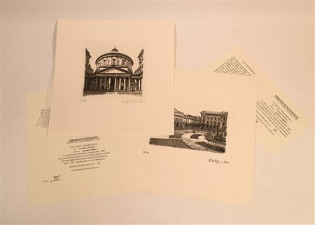 Lotto composto da riproduzioni di opere di Leonardo, Raffaello, Rembrandt,...