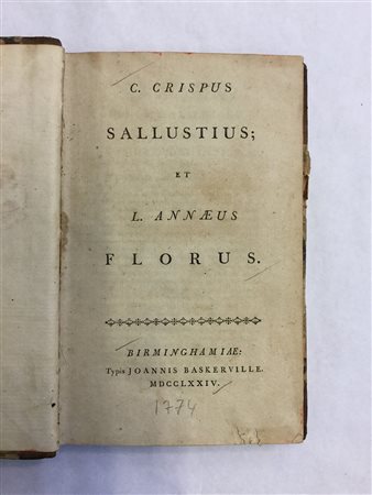 SALLUSTIO, Gaio Crispo - FLORIO, Lucio Anneo. Bellum Catilinarium, Bellum...