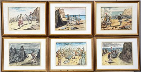 [DE CHIRICO, Giorgio (1888-1978)] - OMERO. Iliade. Roma: Delfino, 1976....