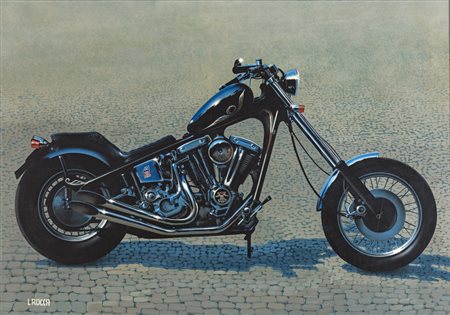 Luigi Rocca H.D.AME Olio su tela, cm 70x100. Al retro firma, data e titolo...