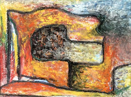 Leandra Angelucci Cominazzini COMPOSIZIONE Tempera e pastelli su carta, cm...