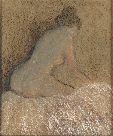 Aleandro Terzi NUDO DI DONNA Tecnica mista su cartoncino, cm 29x24 firmato in...