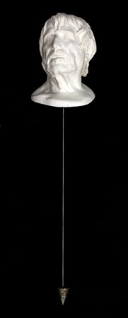 Nino Longobardi TESTA DI FILOSOFO Scultura multiplo (resina, spago, piombo e...