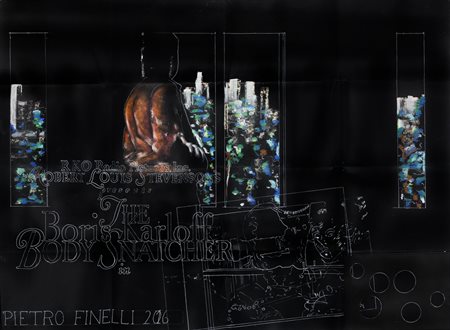 Pietro Finelli SENZA TITOLO Pastelli su cartoncino, cm 110x150. Firma e data...