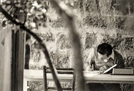 Dino Pedriali PASOLINI Fotografia, cm 25,5x38. Al retro firma e data Dino...