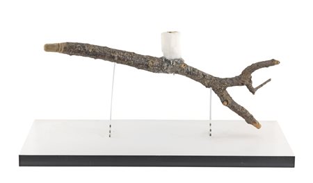 Robert Gligorov CELEBRATE Scultura (legno e candela), base cm 50x80. Opera...