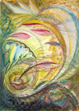 Alberto Bragaglia GIRANDOLA (BOZZETTO PER MANIFESTO PREMIO SILA) Tempera...