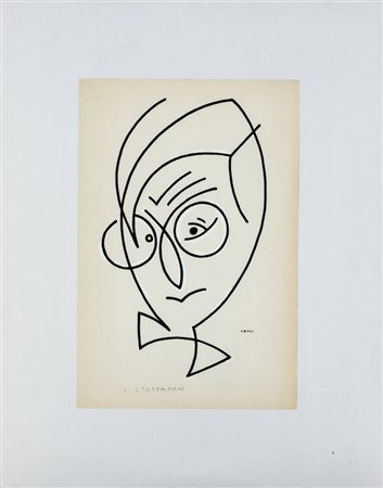 Tullio Crali SPAZZAPAN China su carta, cm 22x33. Firmato e titolato sul...