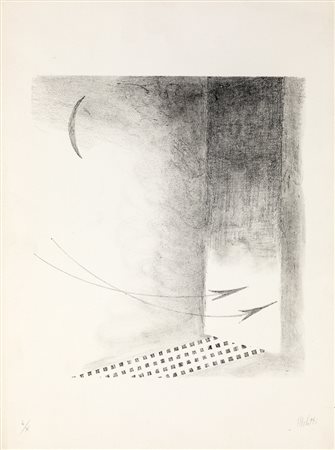 Fausto Melotti SENZA TITOLO Litografia, cm 39x29. Firma e numerazione sul...