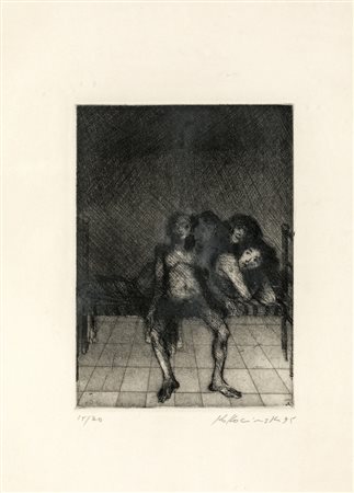 Alessandro Kokocinski SENZA TITOLO Incisione, cm 40x30. Numerazione e firma...