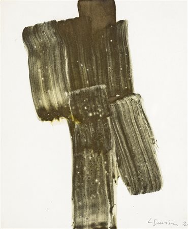 Lorenzo Guerrini SENZA TITOLO Tecnica mista su carta, cm 31x25. Firma e data...