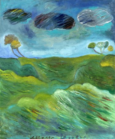 Marco Tessaro SENZA TITOLO Olio su tela, cm 100x150.