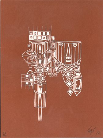 Corrado Cagli SENZA TITOLO Litografia, 40x30 cm, numerata in basso a sinistra...