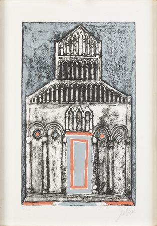 Franco Gentilini SENZA TITOLO Litografia, cm 47,5x33. Firma "Gentilini"....