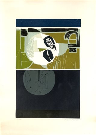 Enzo Arduini LOTTO DI QUATTRO LITOGRAFIE Composizioni astratte, cm 70x50....