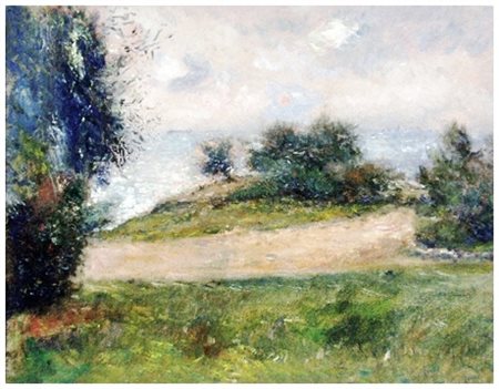 FEDERICO CRESCI Livorno 1941 Senza titolo 1992 Olio su cartone 39 x 50. Firma...