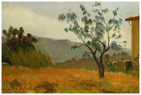 GIO DI BATTE Livorno 1944 Senza titolo Olio su cartone intelato 19,5 x 29,2....