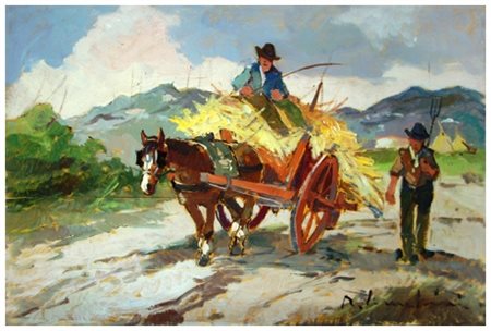 RENZO MARTINI Livorno 1937 – Livorno 2005 Senza titolo Olio su tavola 35 x...