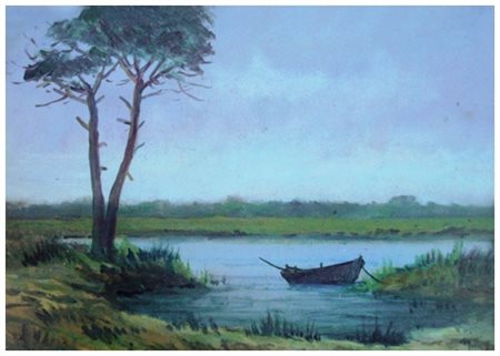 MILLUS (Mauro Illusi) Livorno 1925 – Livorno 1992 Senza titolo Olio su tavola...