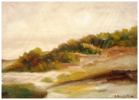 SIRIO RICUSATI Livorno 1916 – Ardenza 1992 Senza titolo 1966 Olio su tela 35...