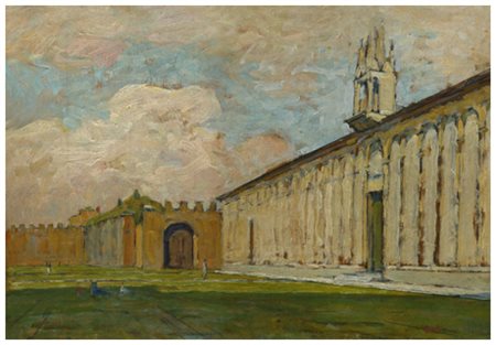 LUIGI GIOLI San Frediano a Settimo 1854 – Firenze 1947 Senza titolo Olio su...