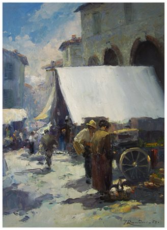 FERRUCCIO RONTINI Firenze 1893 – Livorno 1964 Senza titolo 1953 Olio su...