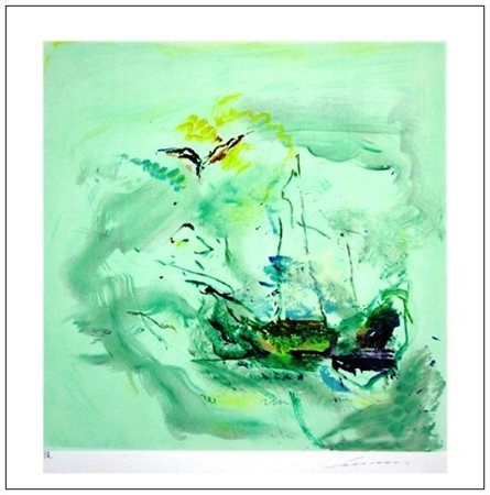 ERNESTO TRECCANI Milano 1920 – Milano 2009 Senza titolo Incisione a colori...