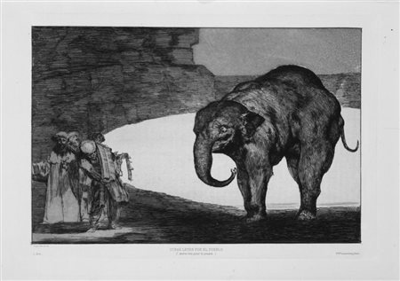 Goya Y Lucientes Francisco OTRAS LEYES POR EL PUEBLO Acquaforte, acquatinta e...