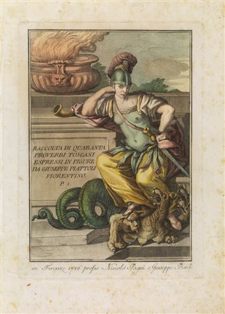 Lasinio Carlo RACCOLTA DI QUARANTA PROVERBI ESPRESSI IN FIGURE DA GIUSEPPE...