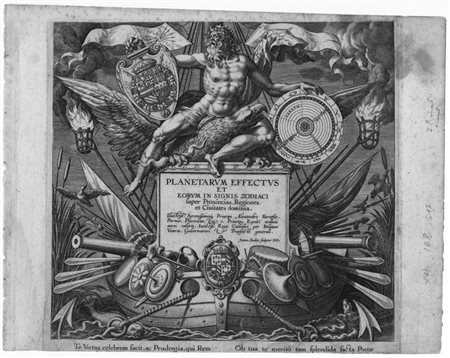 Sadeler Johannes I SETTE PIANETI Serie completa ed omogenea di 8 bulini con...