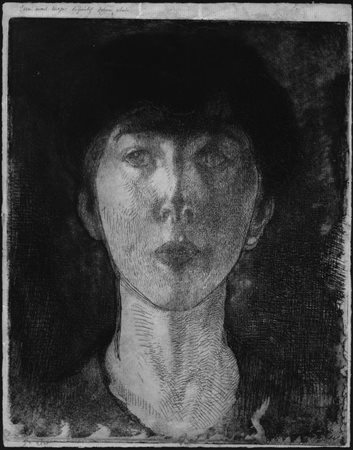 Besnard Albert SA MAJESTÉ ELISABETH, REINE DES BELGES. 1917 ca. Acquaforte,...