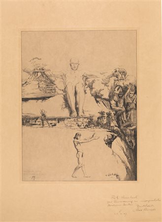 Klinger Max INTEGER VITAE. 1885 Acquaforte. mm 406x317. Foglio: mm 610x442....