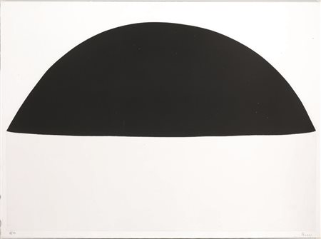 Burri Alberto BIANCO E NERO. 1971 Litografia e collage di acetato. mm...