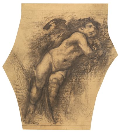 Carrà Carlo PUTTO ALATO. 1904/05 Gessetto nero su carta da spolvero. mm...