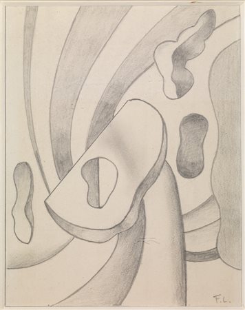 Leger Fernand COMPOSITION MURALE Matita di gra te su carta. mm 245x190....