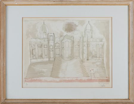 GENTILINI FRANCO (1909 - 1981) Senza titolo. Litografia. Cm 50,00 x 40,00....