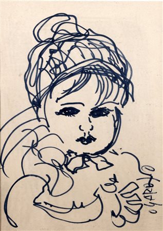 GAROSIO OTTORINO (1904 - 1980) Senza titolo. Tecnica mista su carta. Cm 30,00...