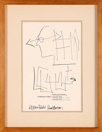 HAUSMANN RAOUL (1886 - 1971) Fondazione Pagani. Pennarelli su carta. Cm 20,00...