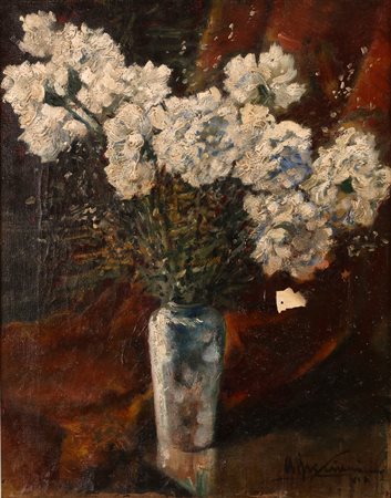 BRESCIANI ATTILIO (n. 1879) Senza titolo. Olio su tela . Cm 41,00 x 50,00....