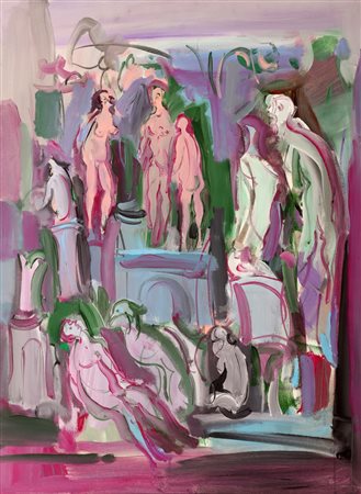 DI PRATA OSCAR (1910 - 2006) Senza titolo. Olio su tela . Cm 60,00 x 80,00. ....