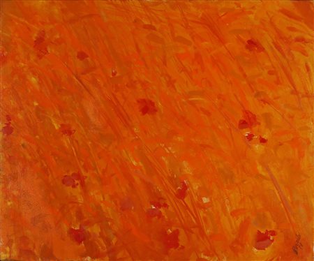 BORSATO RENATO (n. 1927) Senza titolo. 1958. Olio su tela . Cm 61,00 x 60,00....