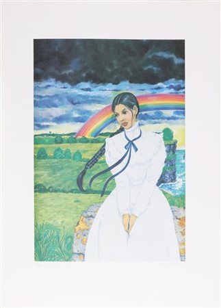 GHIGLIANO CINZIA (n. 1952) Senza titolo. Litografia. Cm 50,00 x 70,00....